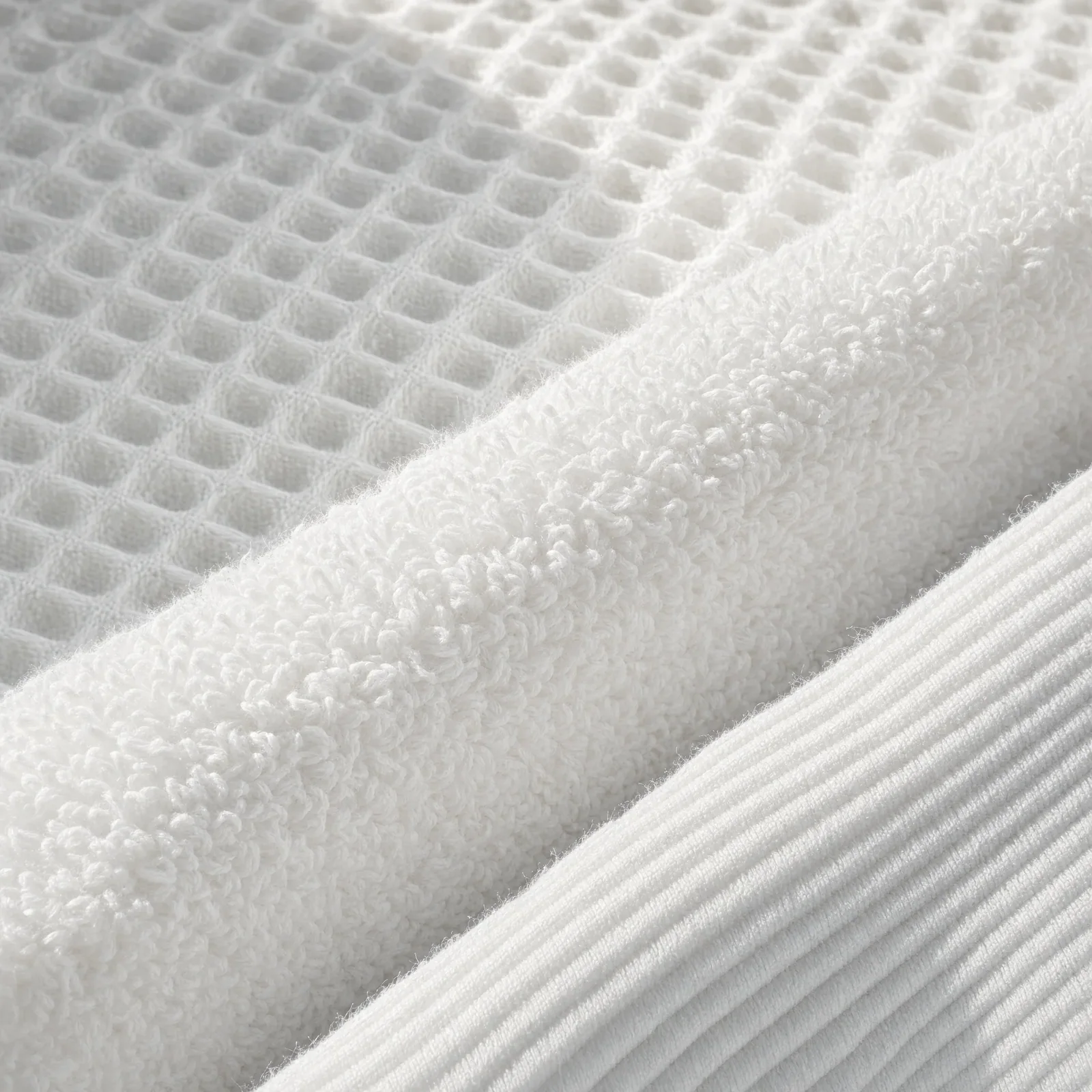 Stack of organic cotton towels
